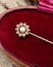 Downstairs at Grays: Pearl and Gold  Floral Pin Circa 1880 - image 2