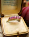 Downstairs at Grays: 18ct Yellow Gold Victorian Certificated Natural Burmese Ruby Five Stone Ring Circa 1880 - image 3