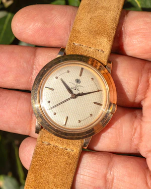 1960 Universal Geneve Disco Volante - Pink Gold Guilloche Dial Saudi Armed Forced