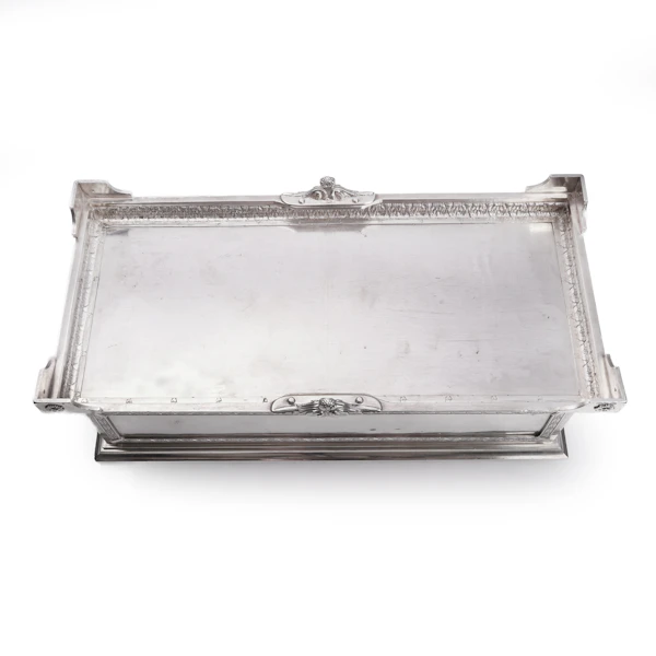 Faberge Imperial large silver casket box, Moscow, c.1900. - image 4