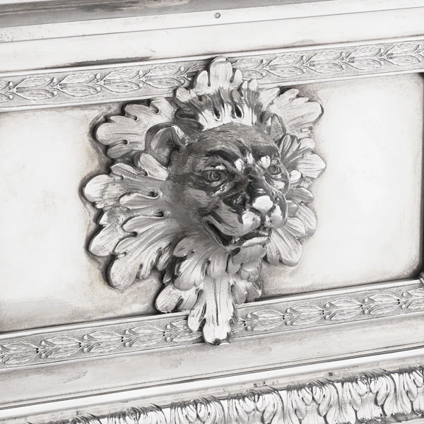 Faberge Imperial large silver casket box, Moscow, c.1900. - image 6