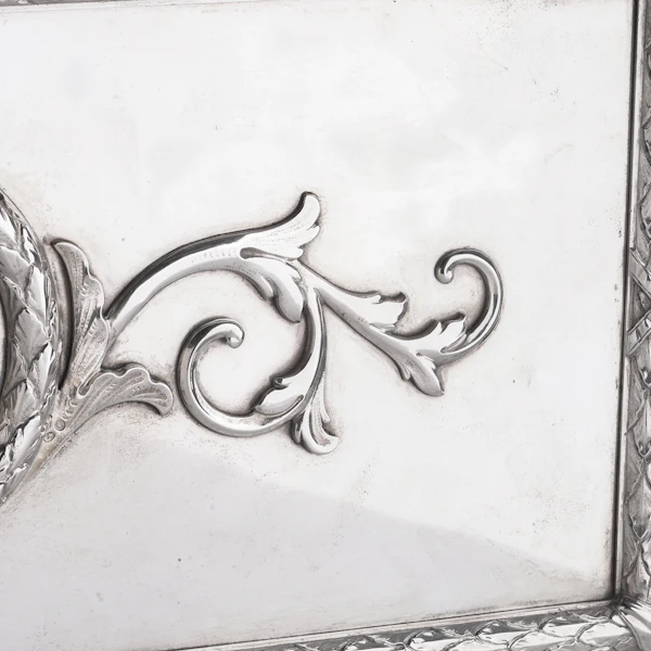 Faberge Imperial large silver casket box, Moscow, c.1900. - image 8