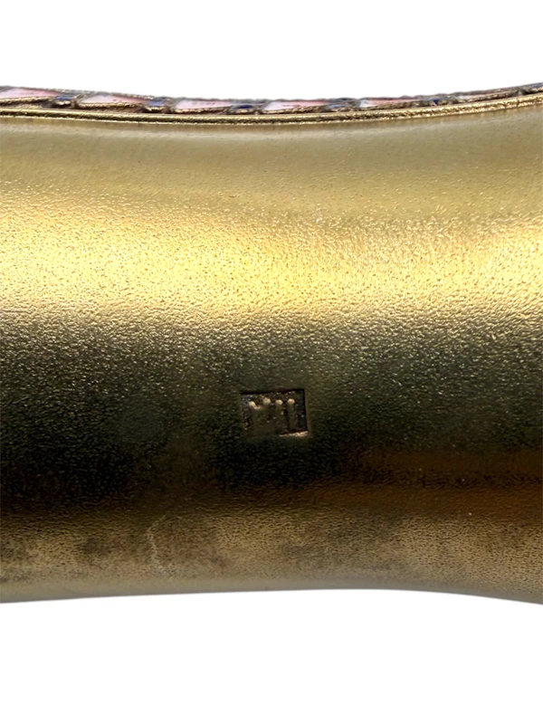 Large Russian sliver gilt cloisonné and shaded enamel kovsh, Moscow, c.1910 by 11th Artel. - image 12