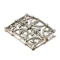 Antique Diamond and Silver Upon Gold Buckle Brooch, Circa 1890 - image 3