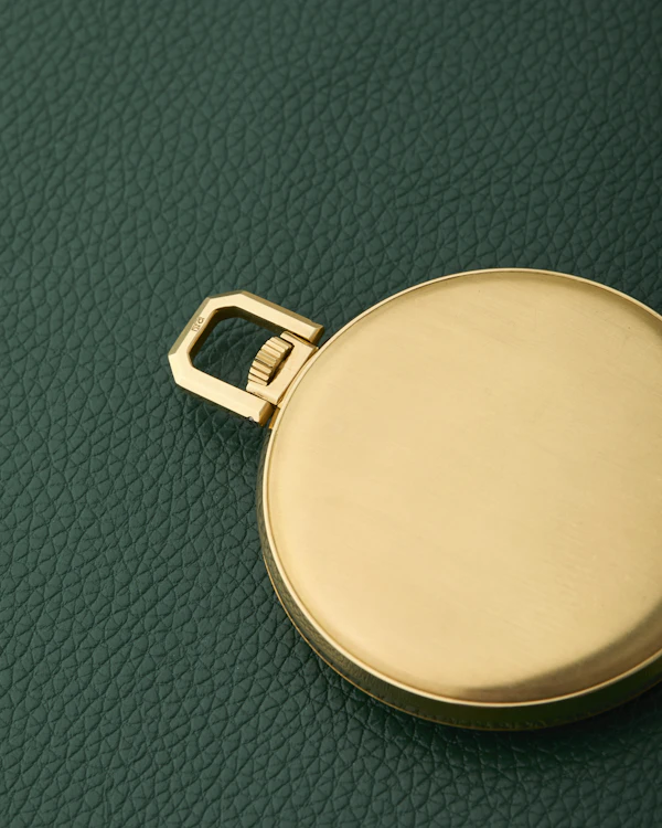 Zenith 18k Pocket Watch Yellow Gold Champagne Dial - image 12