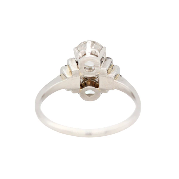 Art Deco Old Cut Diamond Ring - Charlotte Sayers - image 4