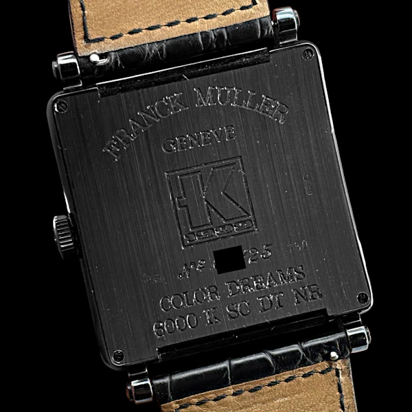 FRANCK MULLER MASTER SQUARE WHITE GOLD BLACK PVD COATED CUSTOM BY KRONOMETRY 1999 LIMITED EDITION 25 PIECES - image 6