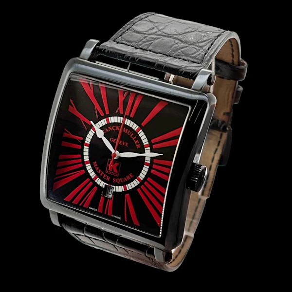 FRANCK MULLER MASTER SQUARE WHITE GOLD BLACK PVD COATED CUSTOM BY KRONOMETRY 1999 LIMITED EDITION 25 PIECES - image 1