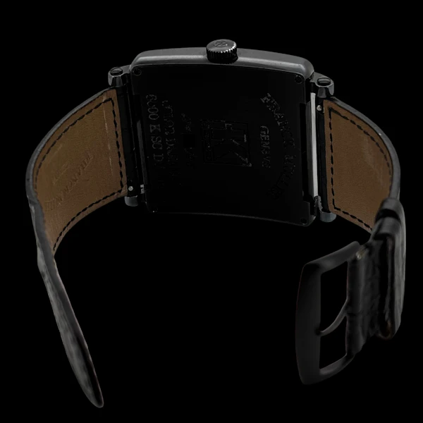 FRANCK MULLER MASTER SQUARE WHITE GOLD BLACK PVD COATED CUSTOM BY KRONOMETRY 1999 LIMITED EDITION 25 PIECES - image 5