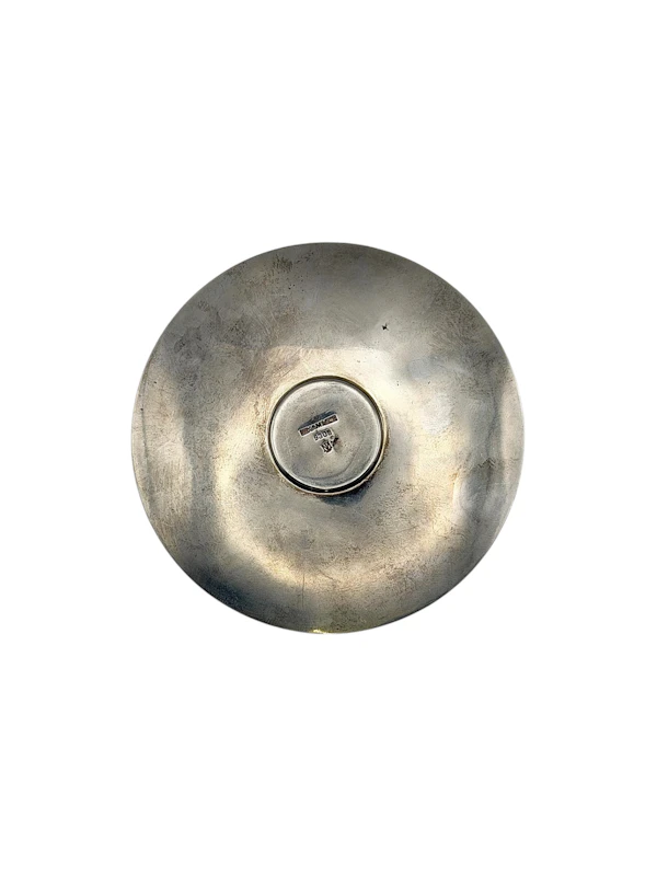 Art Nouveau Norwegian silver and guilloche enamel cup and saucer by Marius Hammer, c.1900. - image 7