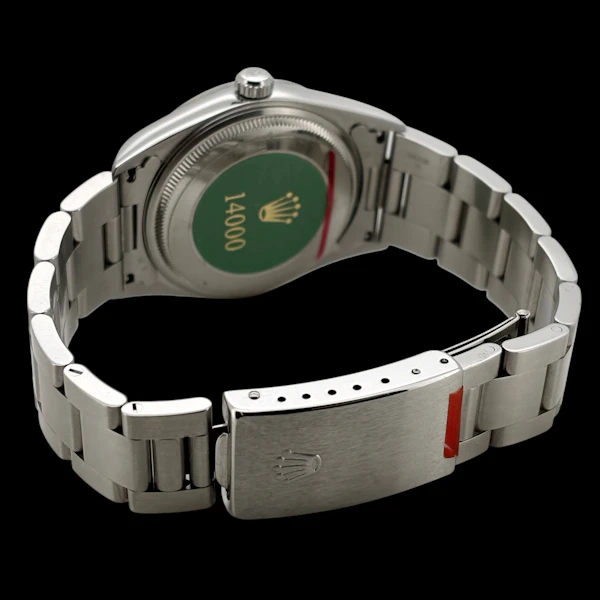 ROLEX AIR KING 14000 BLACK INDEX 1999 FULL SET N.O.S UNWORN - image 5