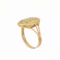 Victorian Diamond 'Initial' & Crown 18ct Gold Signet Ring - image 2