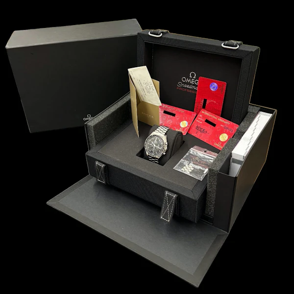 OMEGA SPEEDMASTER PROFESSIONAL MOONWATCH 310.30.42.50.01.001 HESALITE 2023 NEW CLASP FULL SET - image 5