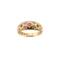18ct Gold Ruby and Star-Set Diamond Gypsy Ring Spectrum Antiques - image 1
