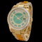ROLEX DAY-DATE 36 YELLOW GOLD OYSTER UNWORN FULL SET 2014 FACTORY DIAMOND BEZEL GREEN JADE CAROUSEL DIAMOND DIAL - 118398RB - image 1