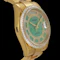 ROLEX DAY-DATE 36 YELLOW GOLD OYSTER UNWORN FULL SET 2014 FACTORY DIAMOND BEZEL GREEN JADE CAROUSEL DIAMOND DIAL - 118398RB - image 3
