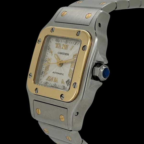 CARTIER SANTOS LADIES STEEL/GOLD AUTOMATIC W20045C4 with BOX - image 1