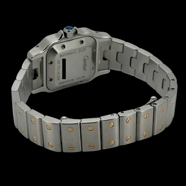 CARTIER SANTOS LADIES STEEL/GOLD AUTOMATIC W20045C4 with BOX - image 4