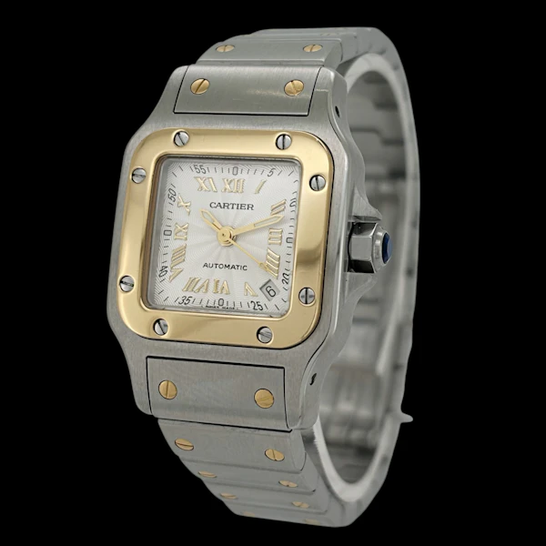 CARTIER SANTOS LADIES STEEL/GOLD AUTOMATIC W20045C4 with BOX - image 5