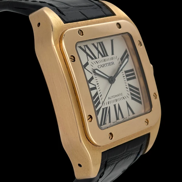 CARTIER SANTOS 100 XL ROSE GOLD ref. W20095Y1 with BOX - image 3
