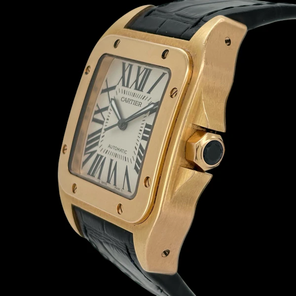 CARTIER SANTOS 100 XL ROSE GOLD ref. W20095Y1 with BOX - image 2