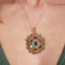 Georgian Ruby, Emerald, Diamond And Gold Cannetille Brooch-Cum-Pendant, Circa 1830 - image 7