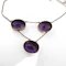 Antique Amethyst Trilogy Drop Necklace - Saddingtons Jewellery Stand 375 - image 3