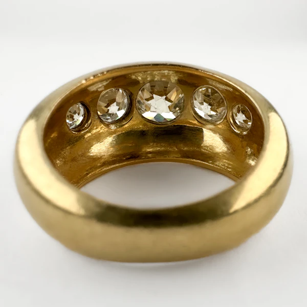 1950’s 5 Stone Diamond Ring 2.15ct - Saddingtons Jewellery Stand 375 - image 3