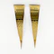 1980’s Abstract Gold Tapered Drop Earrings - Saddingtons Jewellery Stand 375 - image 2