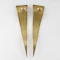 1980’s Abstract Gold Tapered Drop Earrings - Saddingtons Jewellery Stand 375 - image 3