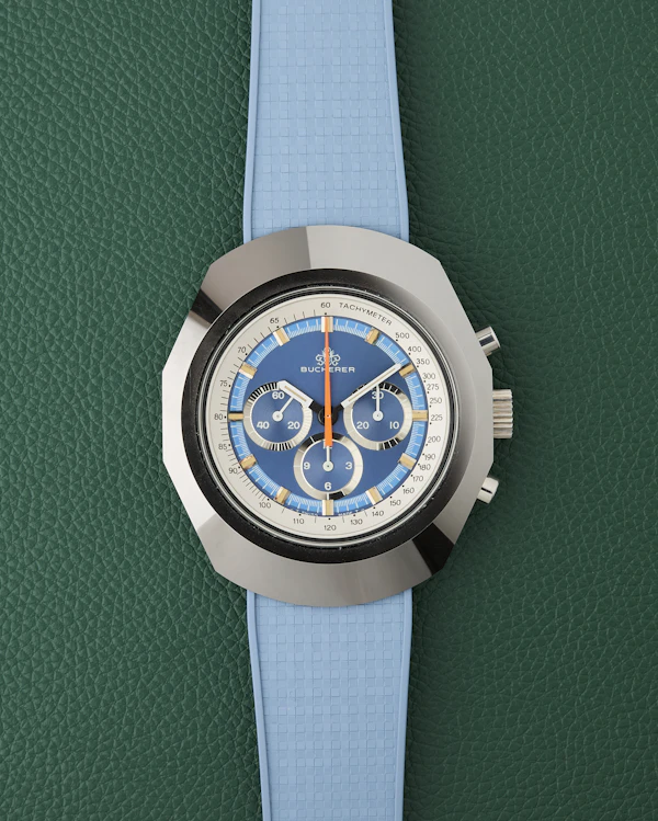 Bucherer Ref. 9656 Tungsten Blue Dial Chronograph 'Anakin Skywalker' 1970 - image 1