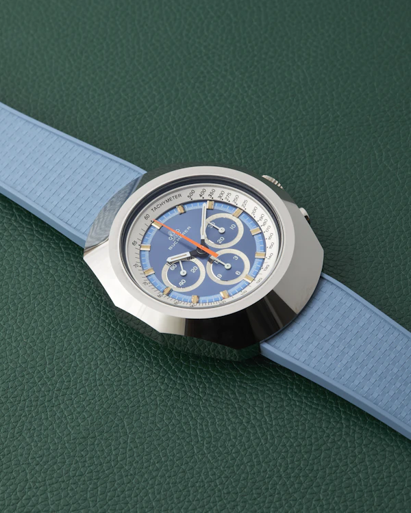 Bucherer Ref. 9656 Tungsten Blue Dial Chronograph 'Anakin Skywalker' 1970 - image 12