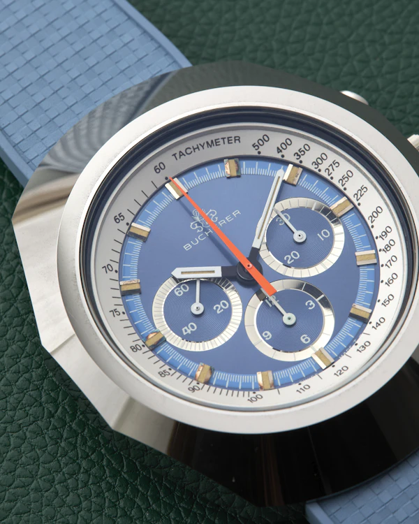 Bucherer Ref. 9656 Tungsten Blue Dial Chronograph 'Anakin Skywalker' 1970 - image 9