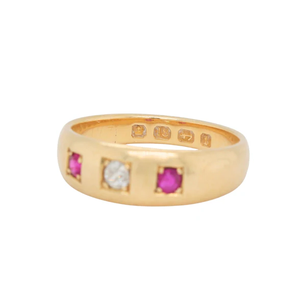 Victorian Ruby Gypsy Ring - Charlotte Sayers - image 5
