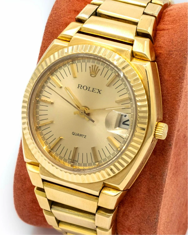 1971 Limited Edition Rolex ‘Texano’ 5100 Oysterquartz - Beta 21 - 18k Gold Rare Vintage - image 5