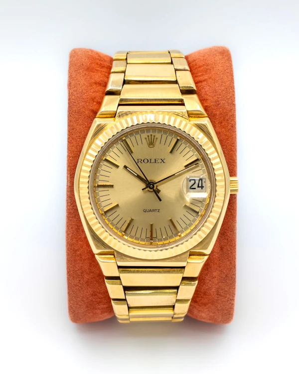 1971 Limited Edition Rolex ‘Texano’ 5100 Oysterquartz - Beta 21 - 18k Gold Rare Vintage - image 3