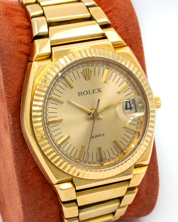 1971 Limited Edition Rolex ‘Texano’ 5100 Oysterquartz - Beta 21 - 18k Gold Rare Vintage - image 4
