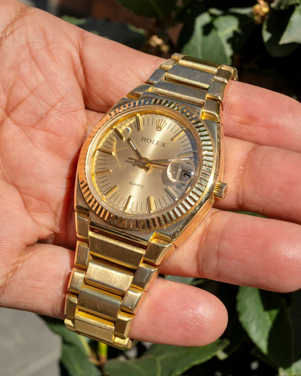 1971 Limited Edition Rolex ‘Texano’ 5100 Oysterquartz - Beta 21 - 18k Gold Rare Vintage - image 2
