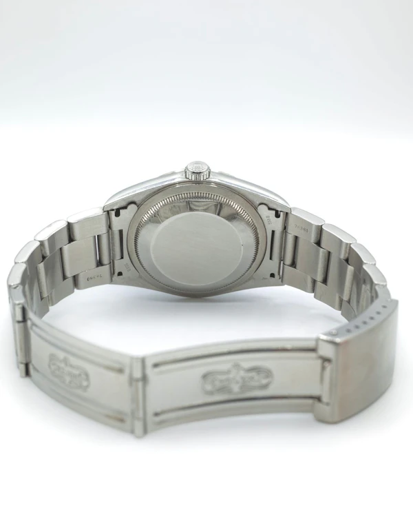 2002 Rolex Datejust 16234 Sodalite Stone Diamond Dot Dial White Gold Fluted - Rare Collector Piece Oyster Bracelet - image 10