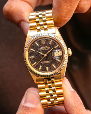 1965 Tropical Gilt Arabic Rolex Datejust 1601 - 18k Yellow Gold Jubilee 36mm Excellent Condition Rare Vintage