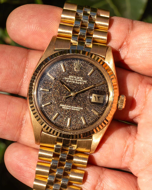 1965 Tropical Gilt Arabic Rolex Datejust 1601 - 18k Yellow Gold Jubilee 36mm Excellent Condition Rare Vintage - image 2