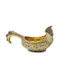 Large Russian sliver gilt cloisonné and shaded enamel kovsh, Moscow, c.1910 by 11th Artel. - image 3