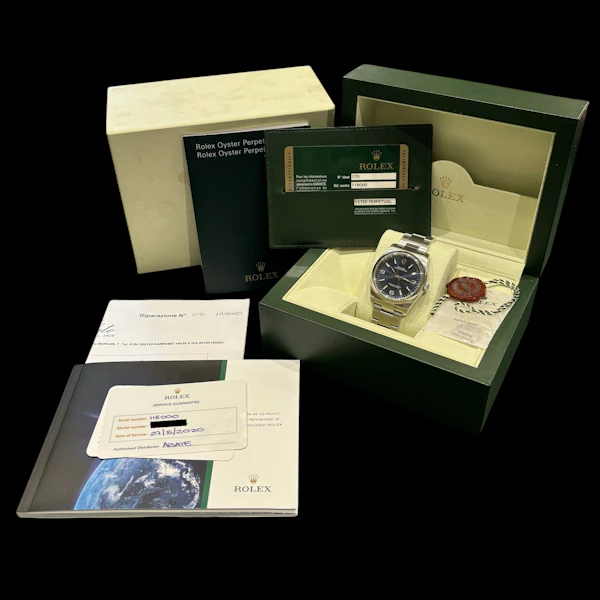 ROLEX OYSTER PERPETUAL 36 BLUE DIAL FULL SET 2010 - 116000 - image 6