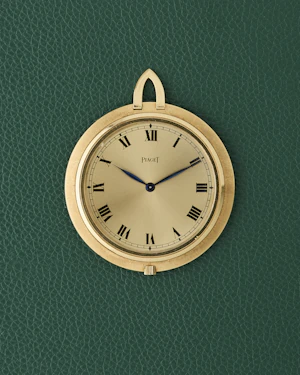 Piaget 18k Yellow Gold Roman Numerals Pocket Pendant Watch
