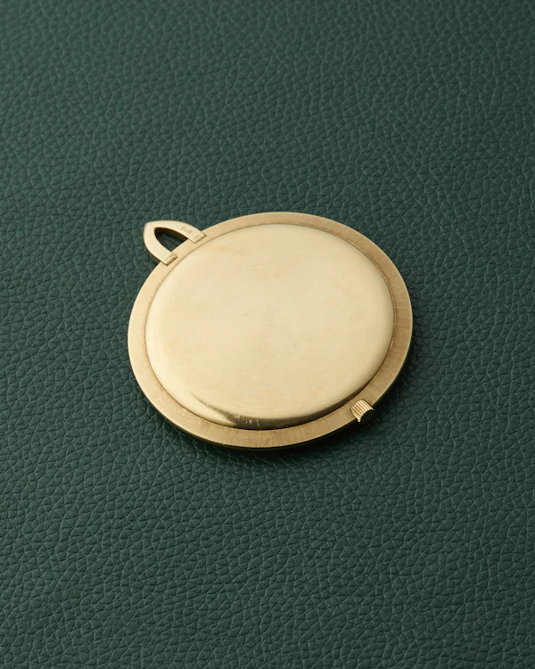 Piaget 18k Yellow Gold Roman Numerals Pocket Pendant Watch - image 5