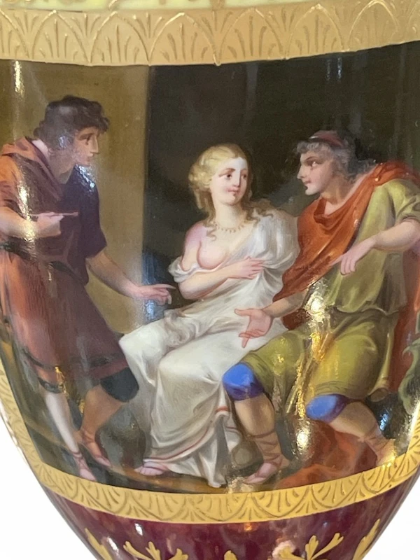 Pair of Vienna vases and covers - image 5