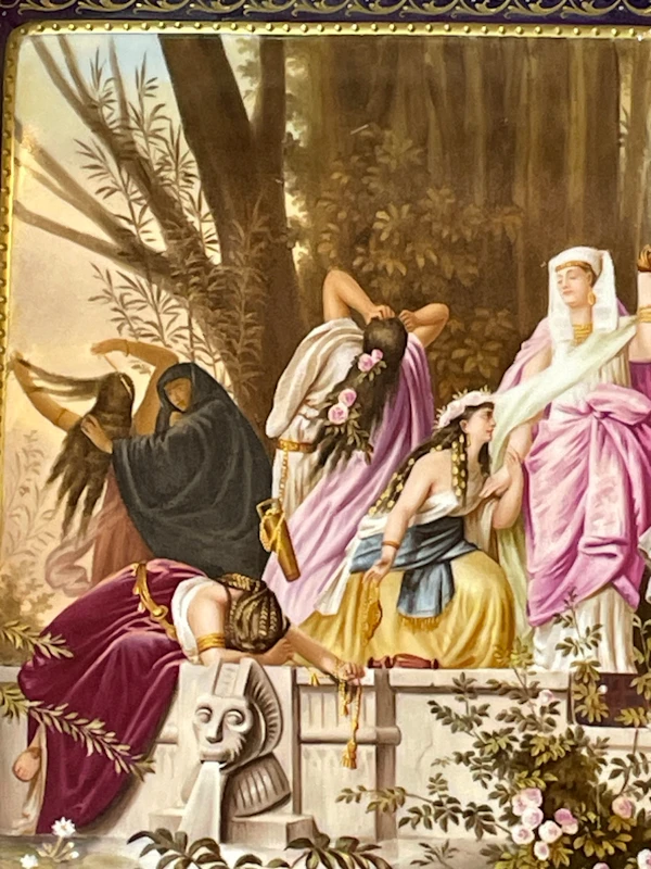 Signed Vienna porcelain tray - image 3