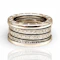Bvlgari B.zero1 Four-Band Diamond Ring in 18k White Gold - image 4