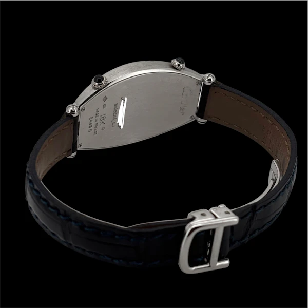 CARTIER TONNEAU DUAL TIME W1534051MECHANICAL WHITE GOLD FULL SET 2004 CPCP - MADE IN FRANCE - RARE - image 5