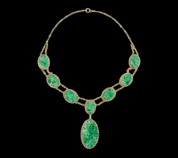 Antique Jade Necklace - image 4